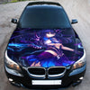 Anime Sword Girl Hood Wrap – Custom Vinyl Decal for Cars, Trucks & SUVs
