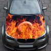 Bald Eagle Flames Hood Wrap – Custom Vinyl Decal for Cars, Trucks & SUVs