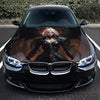 Black Angel Girl Hood Wrap – Custom Vinyl Decal for Cars, Trucks & SUVs Bonnet