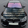 Black White American Hood Wrap Graphic – Custom Vinyl Decal for Cars, Trucks & SUVs