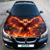 Blazing Phoenix Car Hood Wrap Graphic – Custom Vinyl Decal for Cars, Trucks & SUVs
