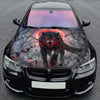 Blood Moon Wolf Hood Wrap Graphic – Custom Vinyl Decal for Cars, Trucks & SUVs