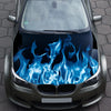 Blue Flame Fire Hood Wrap – Custom Vinyl Decal for Cars, Trucks & SUVs