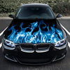 Blue Flame Fire Hood Wrap – Custom Vinyl Decal for Cars, Trucks & SUVs