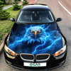 Blue Lightning Eagle Hood Wrap Graphic – Custom Vinyl Decal for Cars, Trucks & SUVs