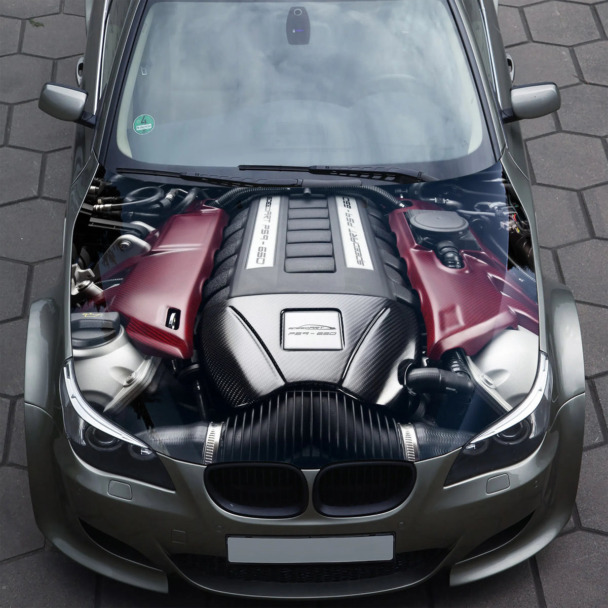 Car Engine Hood Wrap – Custom Vinyl Decal for Cars, Trucks & SUVs