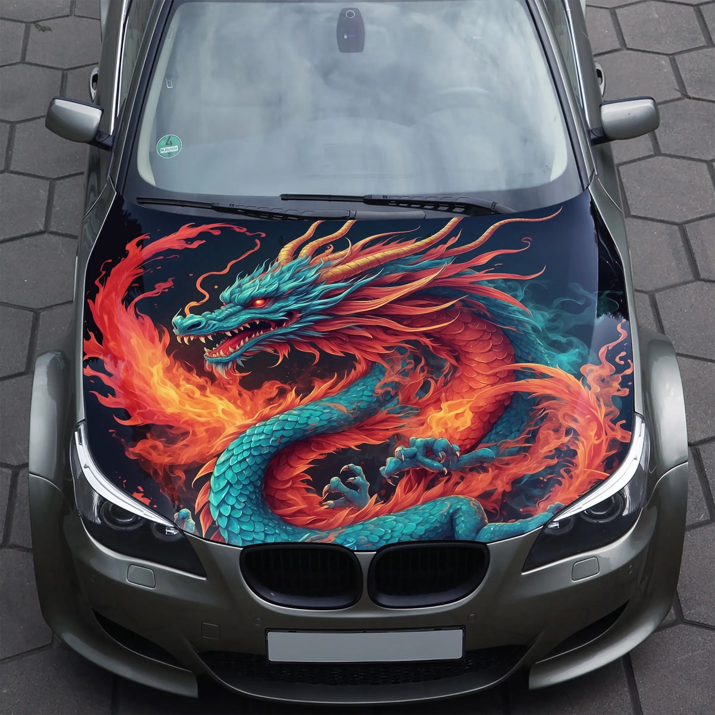 Chinese Dragon Hood Wrap – Custom Vinyl Decal for Cars, Trucks & SUVs