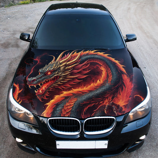 Chinese Dragon Hood Wrap – Custom Vinyl Decal for Cars, Trucks & SUVs, SS