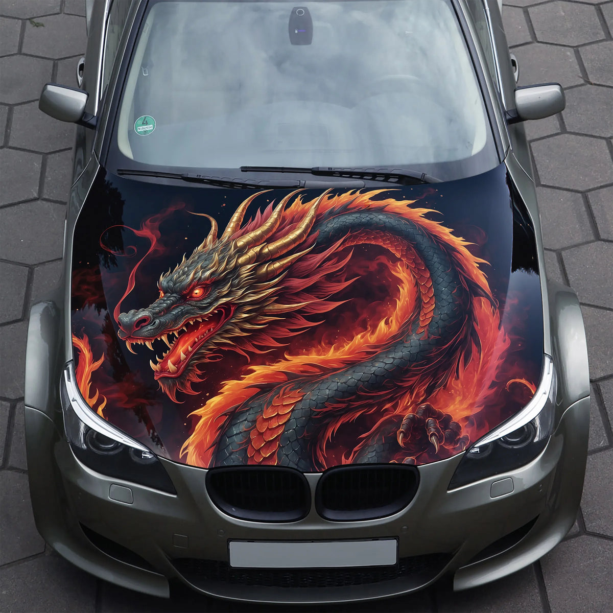 Chinese Dragon Hood Wrap – Custom Vinyl Decal for Cars, Trucks & SUVs, SS