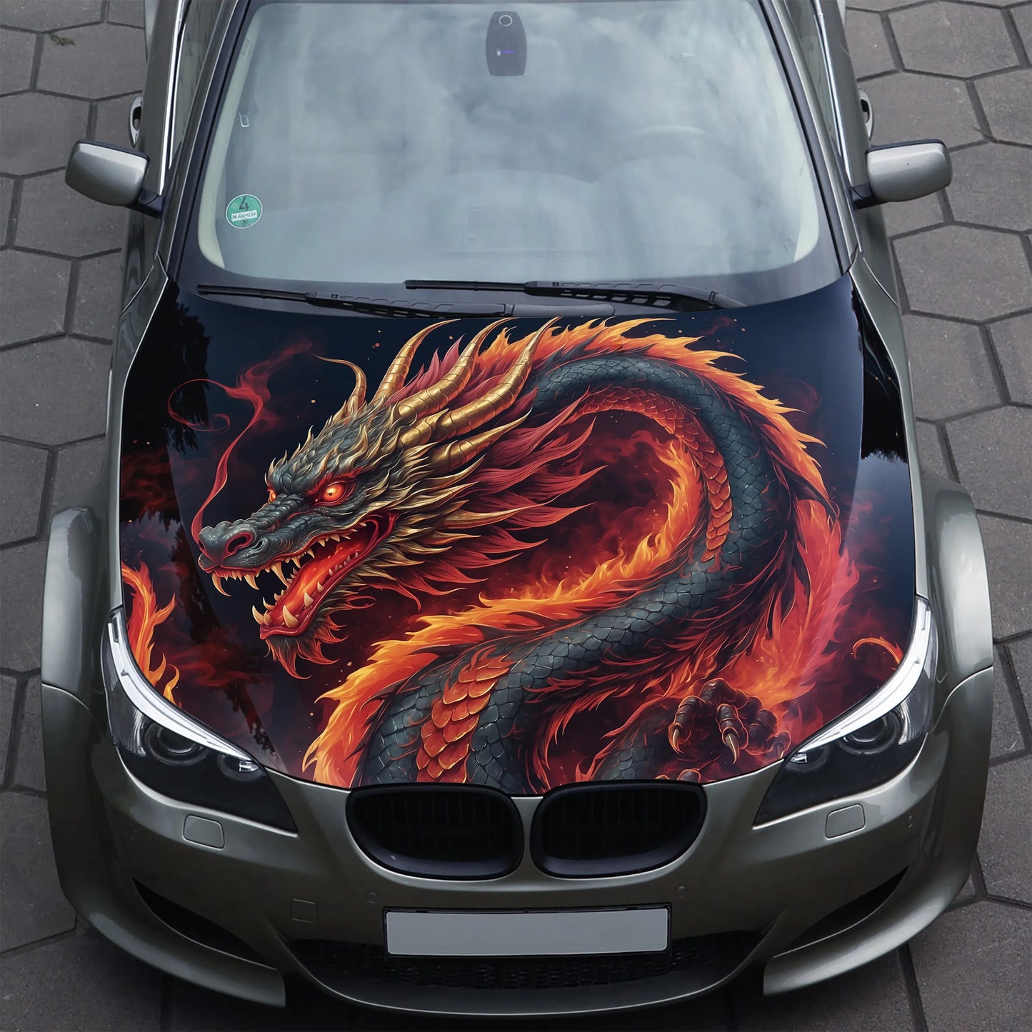Chinese Dragon Hood Wrap – Custom Vinyl Decal for Cars, Trucks & SUVs, SS