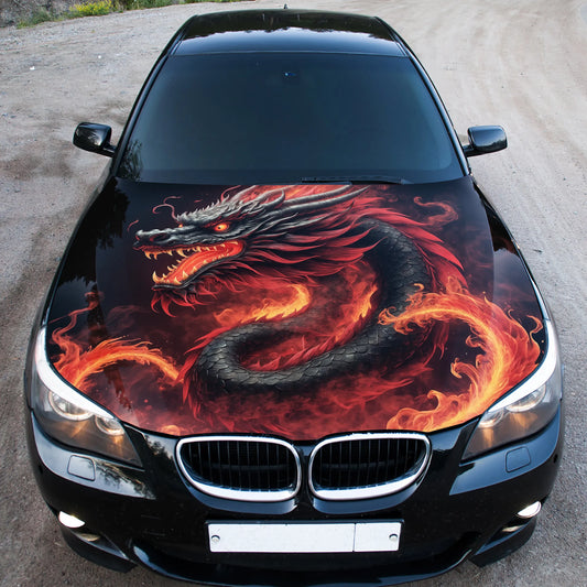 Chinese Dragon Hood Wrap – Custom Vinyl Decal for Cars, Trucks & SUVs, XL