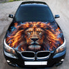 Crowned Lion King Hood Wrap Graphic – Custom Vinyl Decal for Cars, Trucks & SUVs