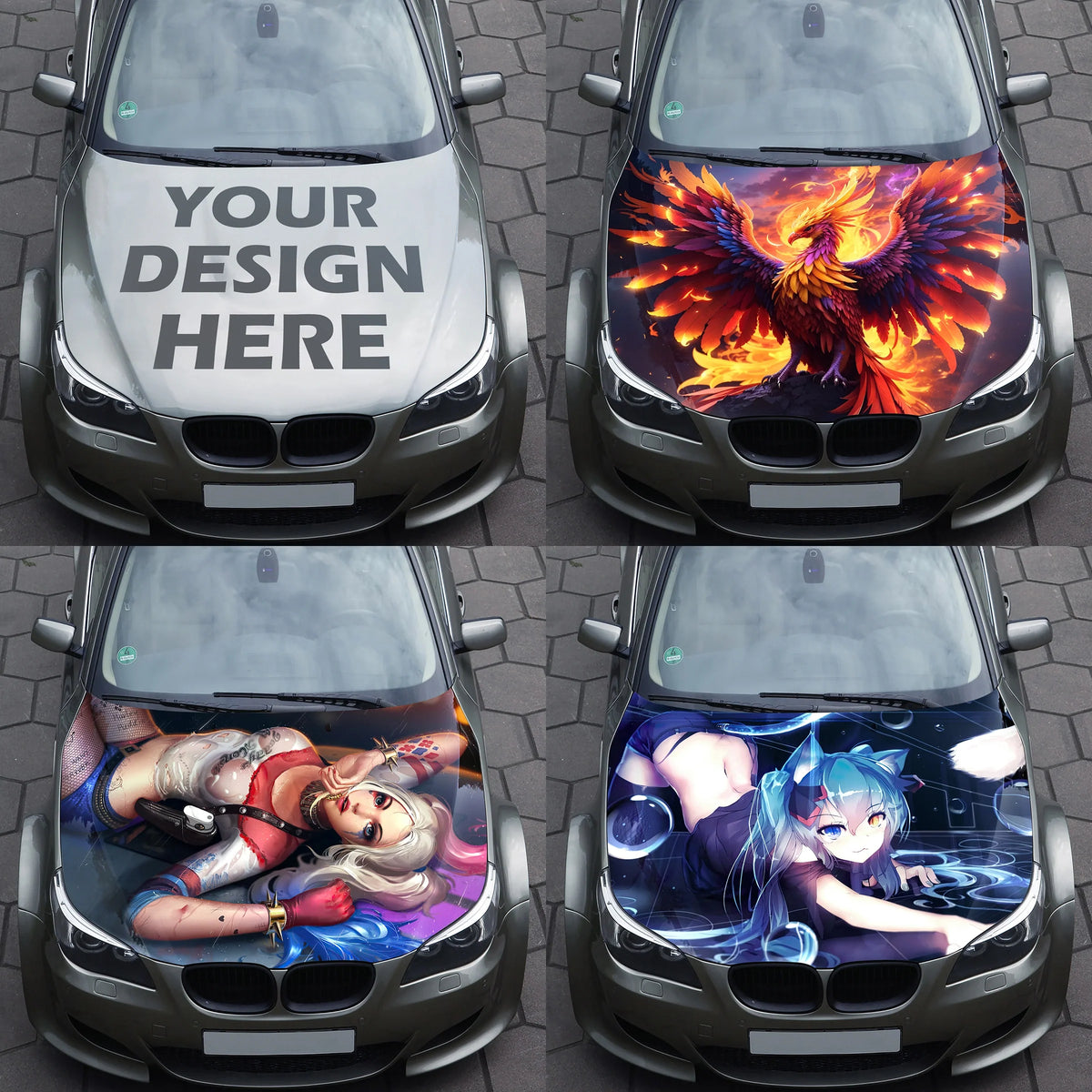 Custom Hood Wrap – Custom Vinyl Decal for Cars, Trucks & SUVs