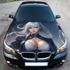 Cute Anime Girl Hood Wrap – Custom Vinyl Decal for Cars, Trucks & SUVs