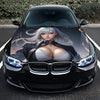 Cute Anime Girl Hood Wrap – Custom Vinyl Decal for Cars, Trucks & SUVs