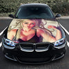 Cute Blonde Girl Hood Wrap – Custom Vinyl Decal for Cars, Trucks & SUVs