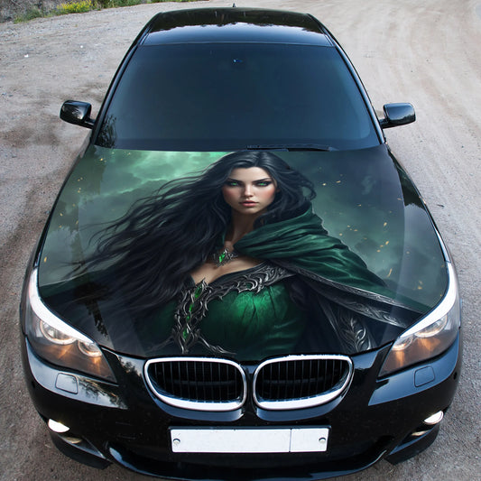 Cute Elf Girl Hood Wrap – Custom Vinyl Decal for Cars, Trucks & SUVs