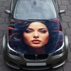 Cute Girl Hood Wrap – Custom Vinyl Decal for Cars, Trucks & SUVs