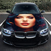 Cute Girl Colorful Hood Wrap – Custom Vinyl Decal for Cars, Trucks & SUVs