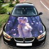 Cute Sexy Anime Girl Hood Wrap – Custom Vinyl Decal for Cars, Trucks & SUVs