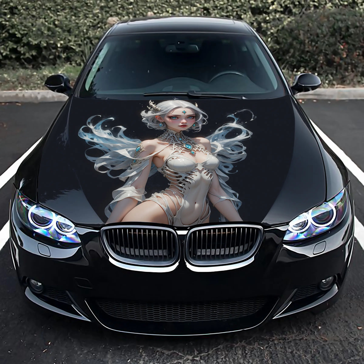 Cute Sexy Girl Hood Wrap – Custom Vinyl Decal for Cars, Trucks & SUVs