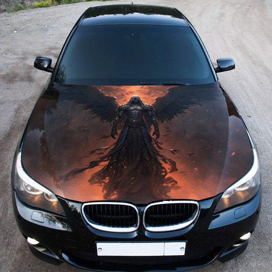 Dark Angel Hood Wrap – Custom Vinyl Decal for Cars, Trucks & SUVs