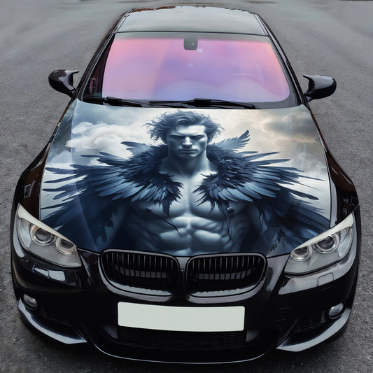 Dark Angel Warrior Hood Wrap – Custom Vinyl Decal for Cars, Trucks & SUVs