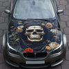 Death Skull Hood Wrap – Custom Vinyl Decal for Cars, Trucks & SUVs
