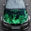 Demon Flames Hood Wrap – Custom Vinyl Decal for Cars, Trucks & SUVs