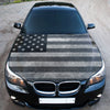 Distressed American Flag Hood Wrap – Custom Vinyl Decal for Cars, Trucks & SUVs