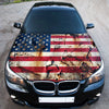 Distressed American Flag Hood Wrap Graphic – Custom Vinyl Decal for Cars, Trucks & SUVs