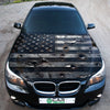 Distressed USA Flag Hood Wrap Graphic – Custom Vinyl Decal for Cars, Trucks & SUVs