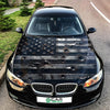 Distressed USA Flag Hood Wrap Graphic – Custom Vinyl Decal for Cars, Trucks & SUVs