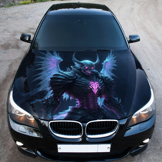 Dragon Skull Head Hood Wrap – Custom Vinyl Decal for Cars, Trucks & SUVs