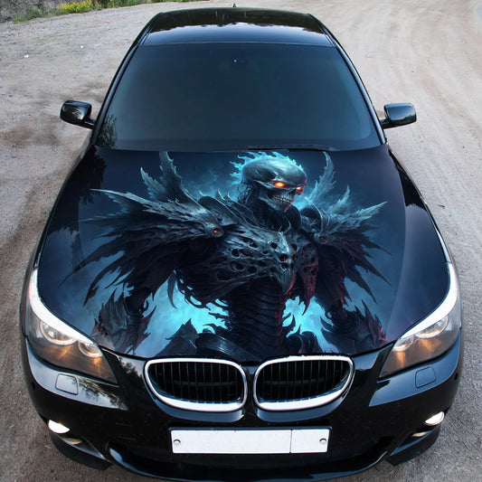 Dragon Skull Head Hood Wrap – Custom Vinyl Decal for Cars, Trucks & SUVs, X