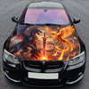 Dragon vs Phoenix Hood Wrap Graphic – Custom Vinyl Decal for Cars, Trucks & SUVs
