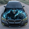 Electric Blue Reaper Hood Wrap Graphic – Custom Vinyl Decal for Cars, Trucks & SUVs