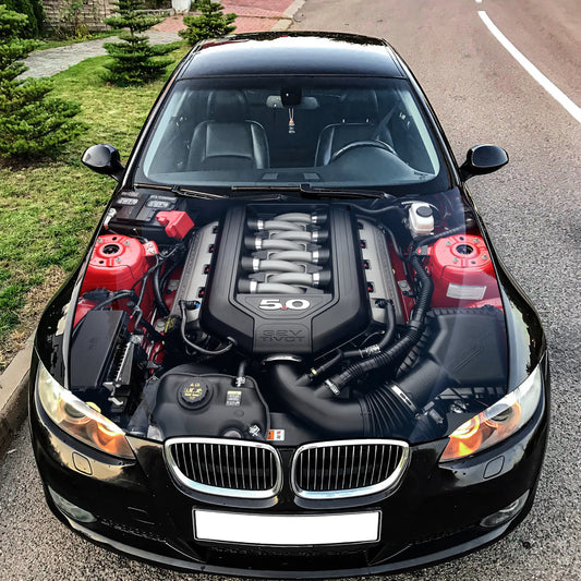 Engine V8 Hood Wrap – Custom Vinyl Decal for Cars, Trucks & SUVs