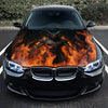 Evil Demon Fire Hood Wrap – Custom Vinyl Decal for Cars, Trucks & SUVs