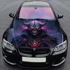 Evil Demon Skull Hood Wrap – Custom Vinyl Decal for Cars, Trucks & SUVs