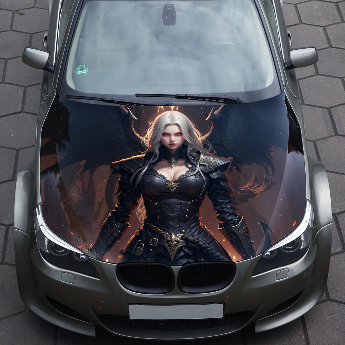 Evil Girl Hood Wrap – Custom Vinyl Decal for Cars, Trucks & SUVs vinyl