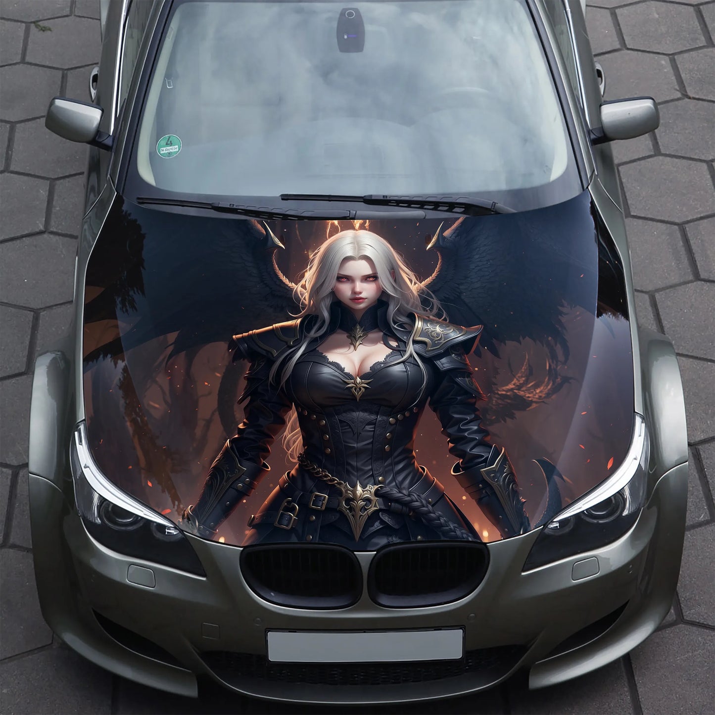 Evil Girl Hood Wrap – Custom Vinyl Decal for Cars, Trucks & SUVs vinyl