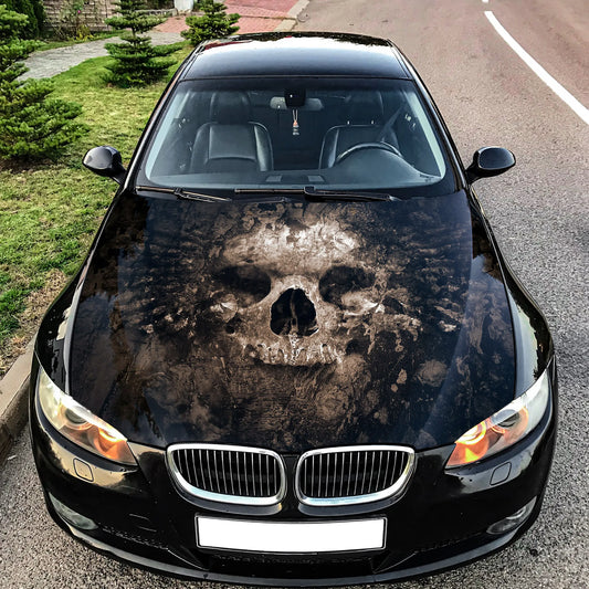 Expendable Skull Hood Wrap – Custom Vinyl Decal for Cars, Trucks & SUVs