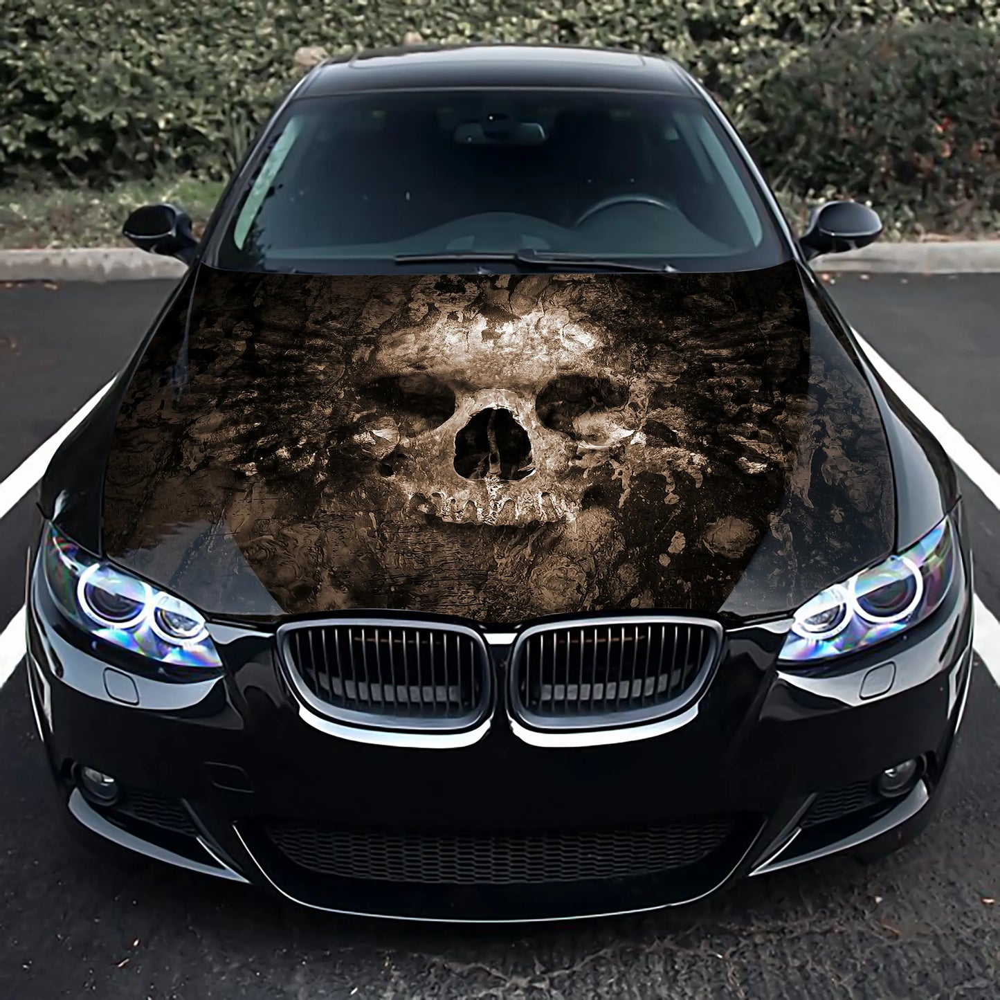 Expendable Skull Hood Wrap – Custom Vinyl Decal for Cars, Trucks & SUVs