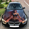 Female Barbarian Hood Wrap – Custom Vinyl Decal for Cars, Trucks & SUVs
