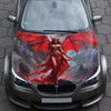 Female Demon Devil Hood Wrap – Custom Vinyl Decal for Cars, Trucks & SUVs