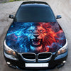 Fire and Ice Hood Wrap Graphic – Custom Vinyl Decal for Cars, Trucks & SUVs