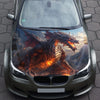 Fire Dragon Hood Wrap – Custom Vinyl Decal for Cars, Trucks & SUVs X