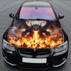 Fire Dragon Demon Hood Wrap Graphic – Custom Vinyl Decal for Cars, Trucks & SUVs