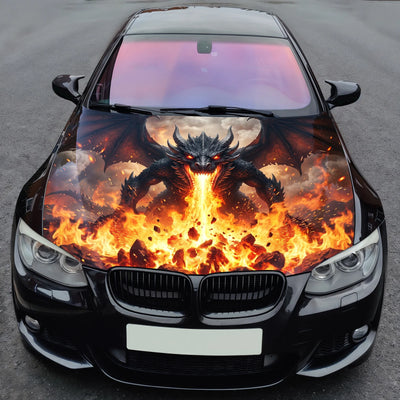 Fire Dragon Demon Hood Wrap